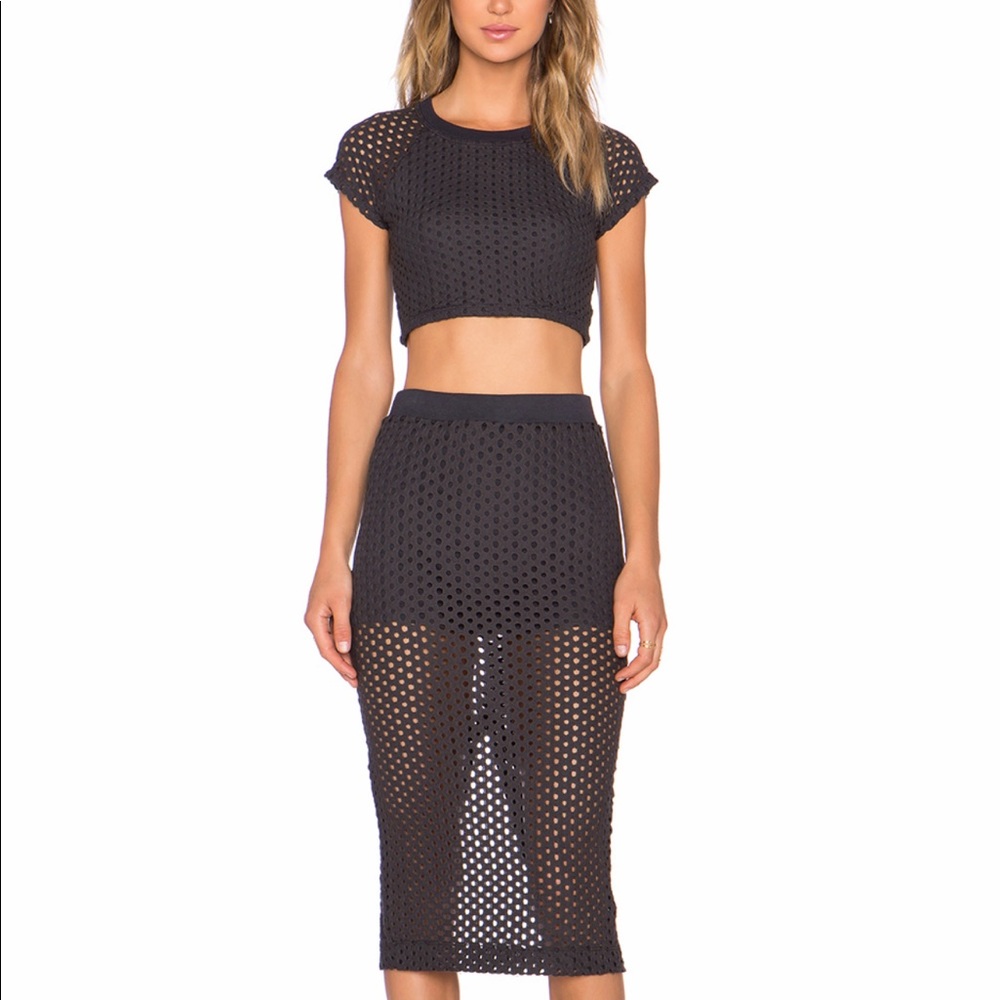 Monrow Crochet Midi Set Size S